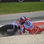 La chute de Marc Marquez à Portimao