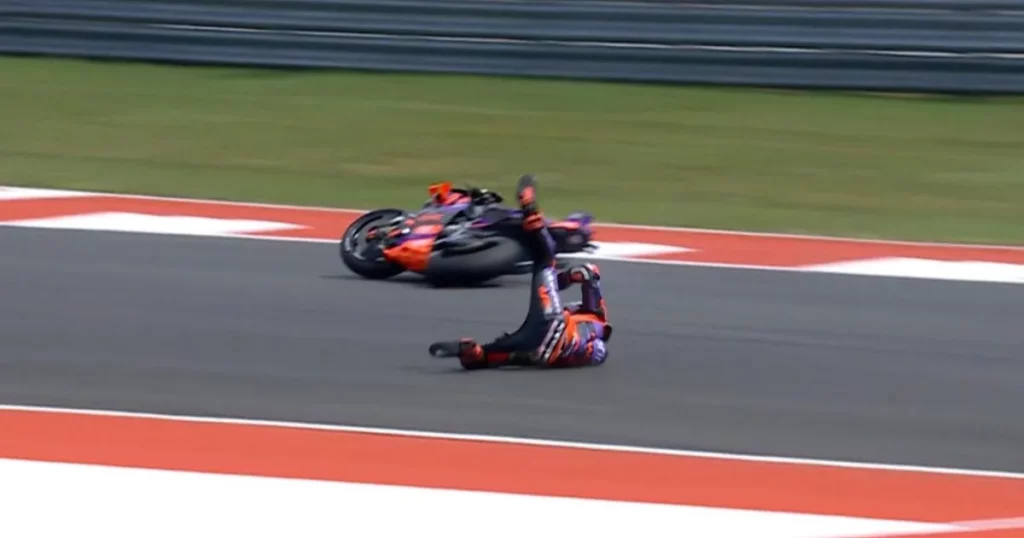Chute de Jorge Martin en Q2 au GP des USA