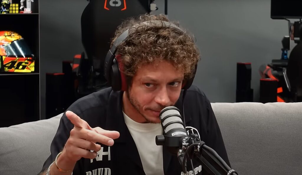Valentino Rossi dans le podcast Mic Babol de Andrea Migno