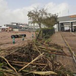 Image des dégats au circuit de Valence